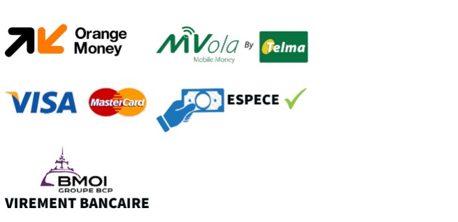 Paiement par Visa, Mastercard, PayPal, Virement bancaire